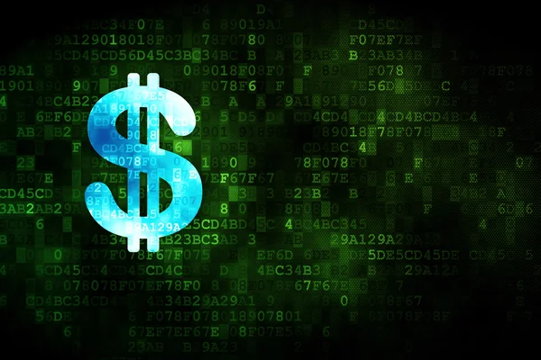 Currency concept: Dollar on digital background — Stock Photo, Image