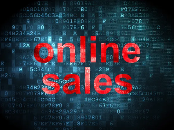 Marketing concept: Online Sales on digital background — Stock Photo, Image