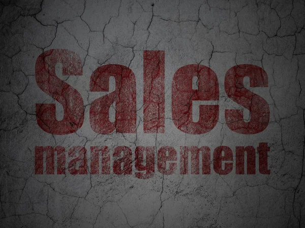 Concetto di marketing: Sales Management su sfondo grunge wall — Foto Stock