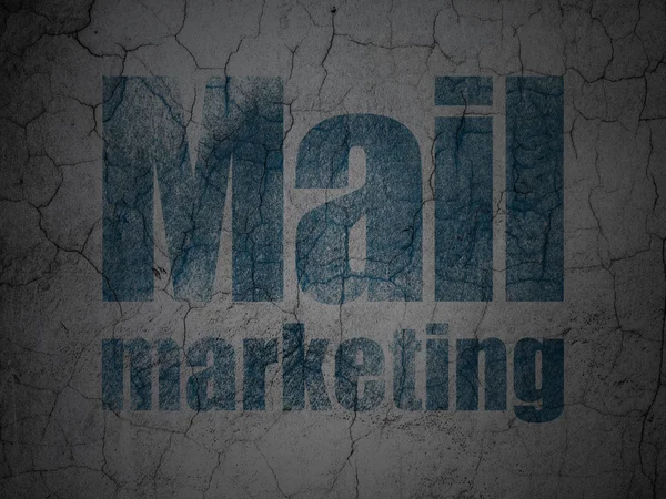 Marketing concept: Mail Marketing on grunge wall background — Stock Photo, Image