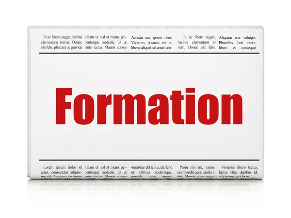 Educazione concetto di notizie: titolo del giornale Formazione — Foto Stock