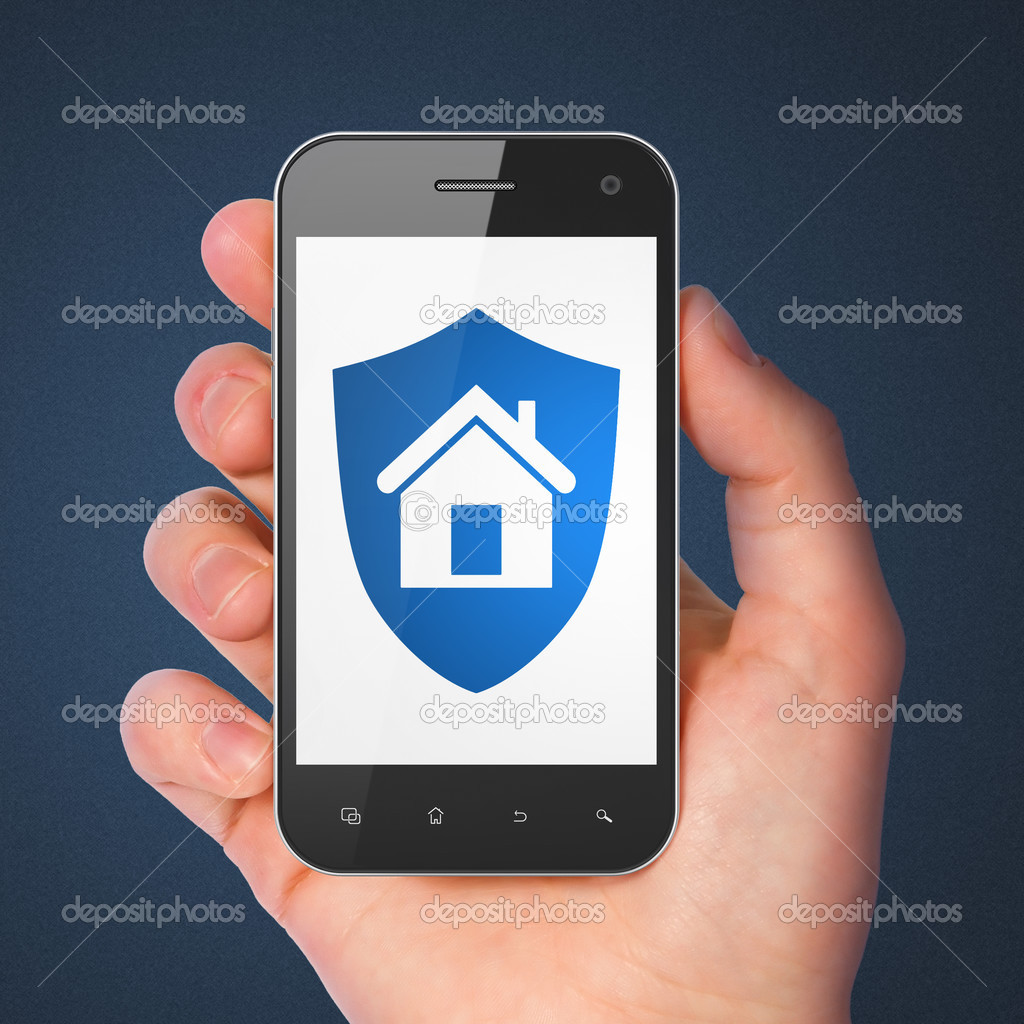 Safety concept: Shield on smartphone