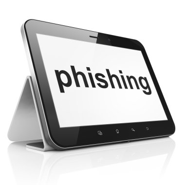 güvenlik kavramı: phishing tablet pc bilgisayar