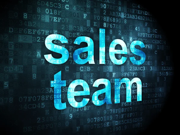 Advertising concept: Sales Team on digital background — Stock Photo, Image