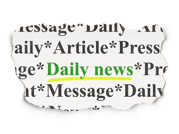 Concetto di notizie: Daily News on Paper background — Foto Stock