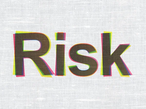 Finance concept: Risk on fabric texture background — Stock Photo, Image