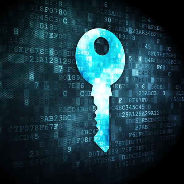 Sicherheitskonzept: Schlüssel zum digitalen Hintergrund — Stockfoto