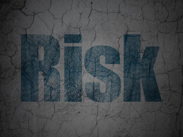 Finance concept: Risk on grunge wall background — Stock Photo, Image