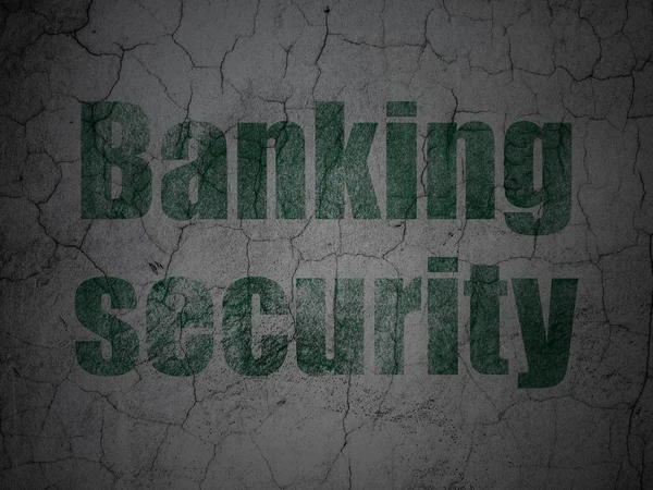 Säkerhetskoncept: banking security på grunge vägg bakgrund — Stockfoto