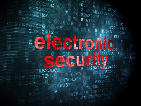 Datenschutzkonzept: Elektronische Sicherheit auf digitalem Hintergrund — Stockfoto