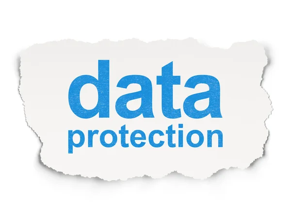安全概念： 纸张背景上的数据保护 — Stockfoto