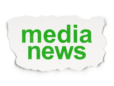 haber Konsept: Kağıt arka plan haberlerde medya