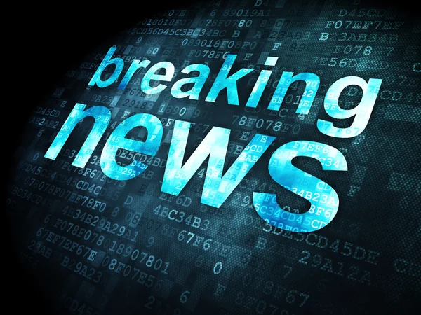 News concept: Breaking News on digital background — Stock Photo, Image