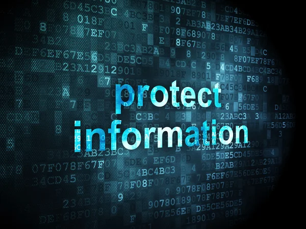 Privacy concept: Protect Information on digital background — Stock Photo, Image