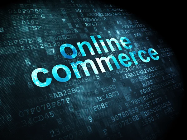 Finance concept: Online Commerce on digital background — Stock Photo, Image