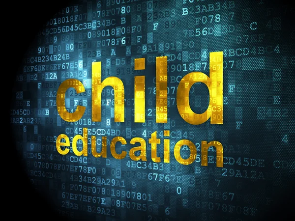 Education concept: Child Education on digital background — Stock Photo, Image