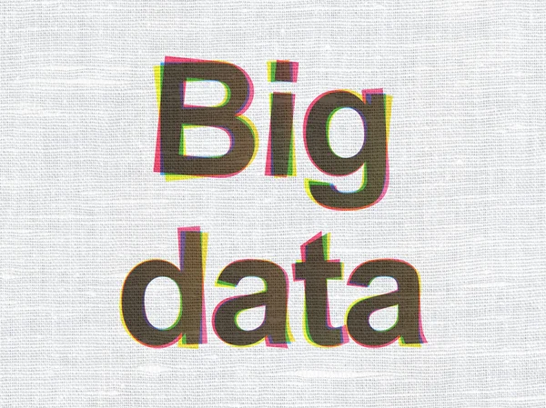 Information koncept: big data på tyg textur bakgrund — Stockfoto