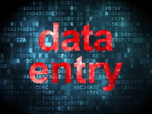 Data concept: Data Entry on digital background — Stock Photo, Image