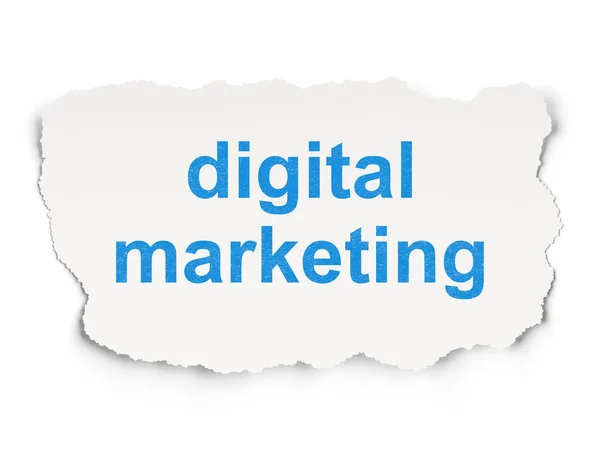 Marketing concept: Digital Marketing on Paper background — Stock Photo, Image