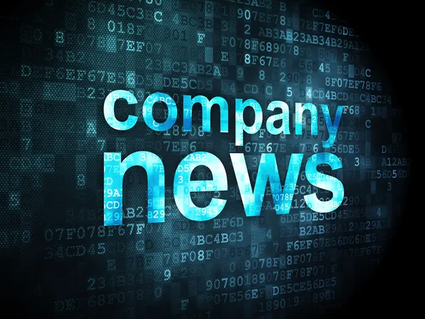 News concept: Company News on digital background — Stock Photo, Image