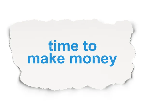 Time concept: Time to Make money on Paper background — Stock Photo, Image