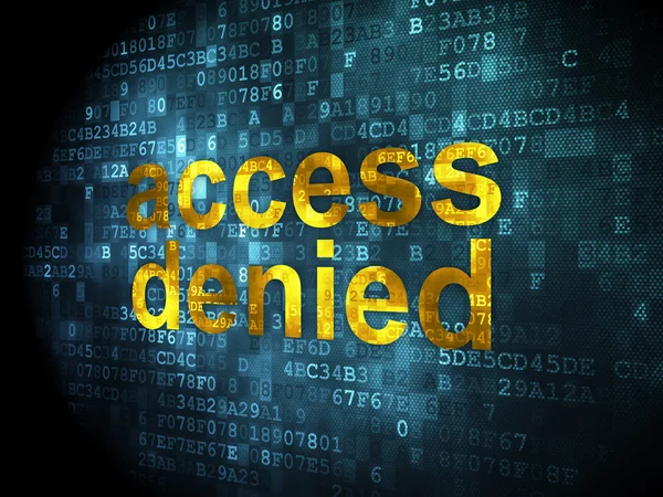 Safety concept: Access Denied on digital background — Stock Photo, Image