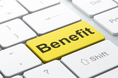 İş kavramı: bilgisayar klavye arka plan yarar