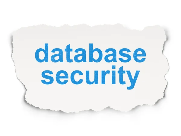 Security concept: Database Security on Paper background — Stock Photo, Image