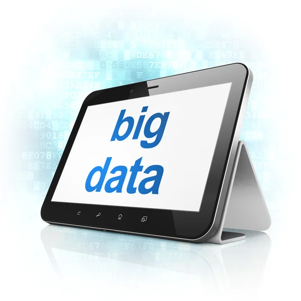 Informationskonzept: Big Data auf Tablet-PC — Stockfoto