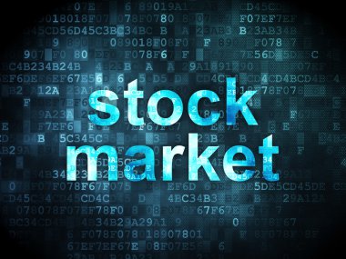 iş kavramı: borsa dijital arka plan üzerinde