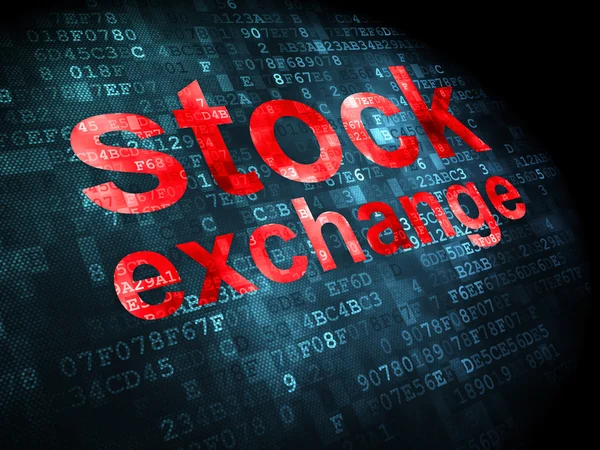 Finance concept: Stock Exchange on digital background — Stock Photo, Image