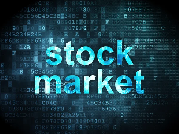 Business concept: Stock Market on digital background — Stock Photo, Image