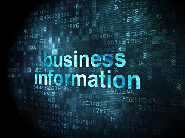 Conceito de negócio: Business Information on digital background — Fotografia de Stock