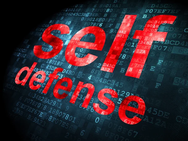 Privacy concept: Self Defense on digital background — Stock Photo, Image