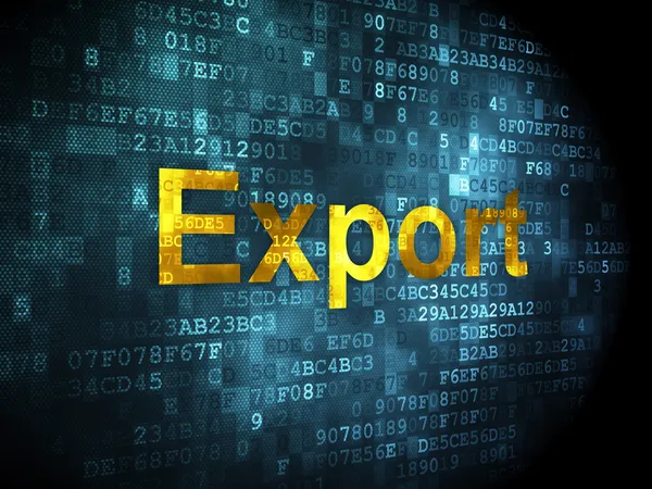 Geschäftskonzept: Export auf digitalem Hintergrund — Stockfoto