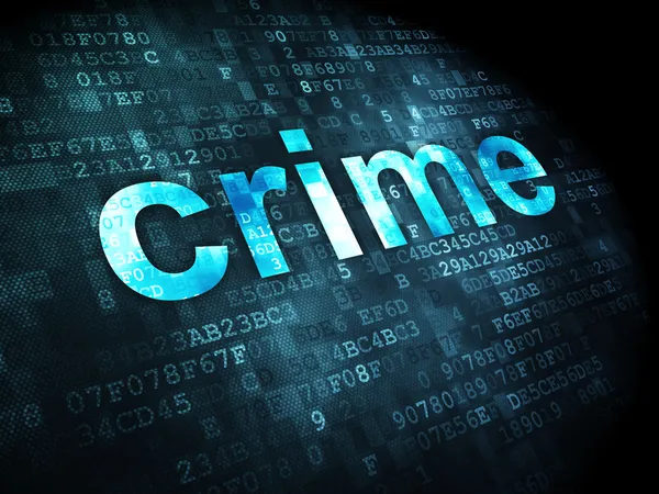 Protection concept: Crime on digital background — Stock Photo, Image