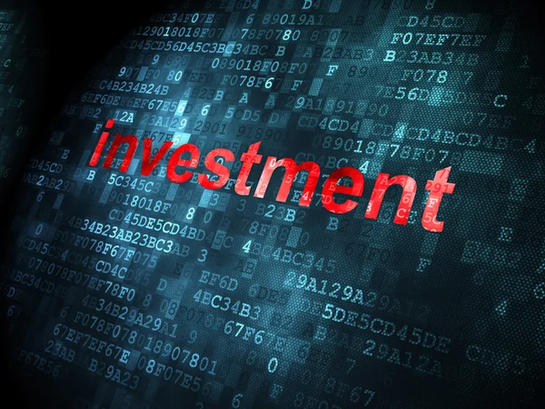 Concept d'entreprise : Investissement sur fond numérique — Photo