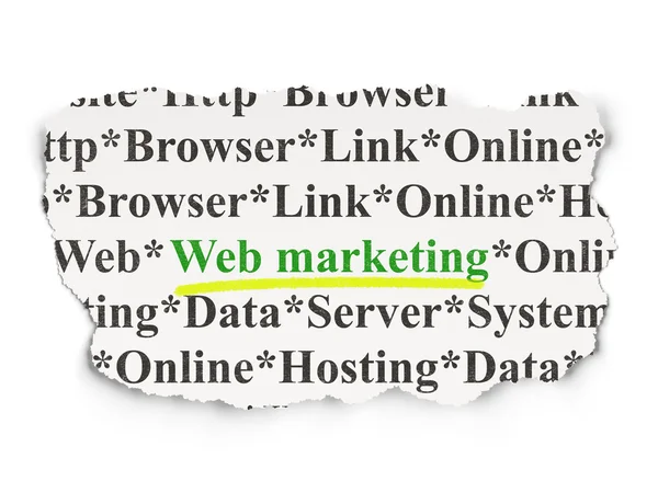 Koncepcja rozwoju sieci: sieci web marketing na tło — Zdjęcie stockowe