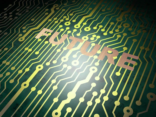 Timeline concept: circuit board with Future — Stock Photo, Image