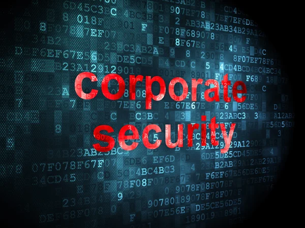 Sicherheitskonzept: Unternehmenssicherheit auf digitalem Hintergrund — Stockfoto