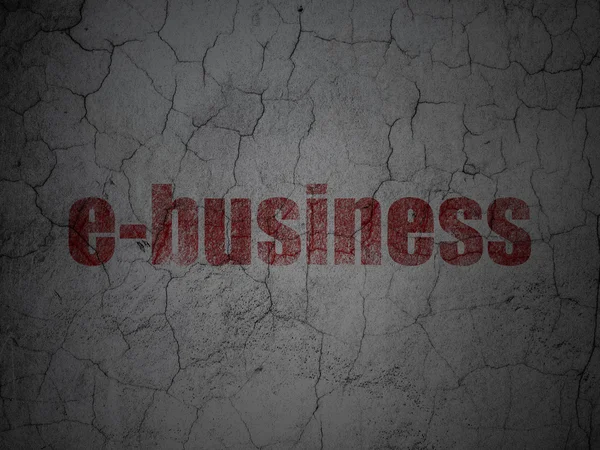 Concetto di finanza: E-business su sfondo grunge wall — Foto Stock