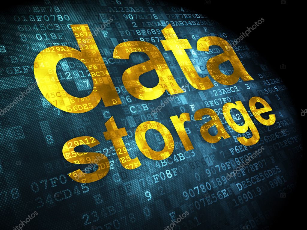 Data concept: Data Storage on digital background — Stock Photo ...