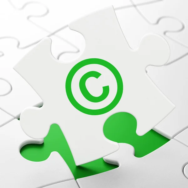 Gesetzeskonzept: Urheberrecht auf Rätselhaftem Hintergrund — Stockfoto