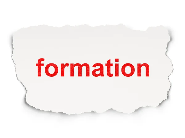 Education concept: Formation on Paper background — Stock Photo, Image