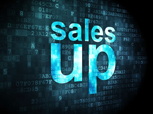 Marketing concept: Sales Up on digital background — Stock Photo, Image