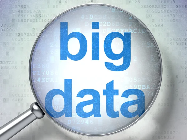 Conceito de informação: Big Data com vidro óptico — Fotografia de Stock