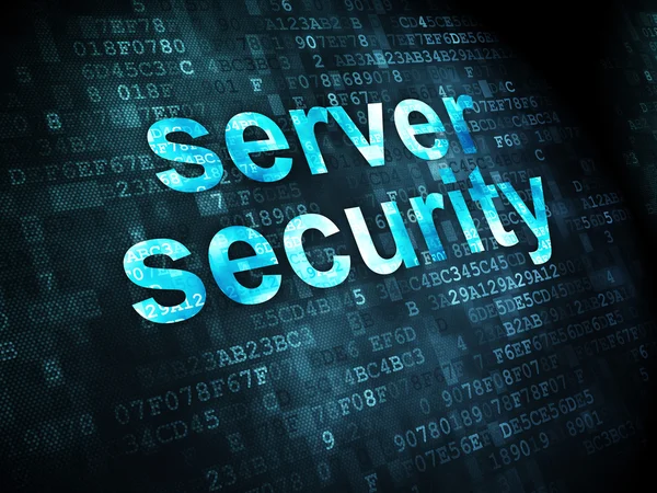 Concepto de seguridad: Seguridad del servidor en el fondo digital —  Fotos de Stock