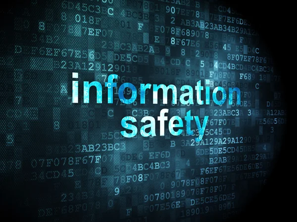 Safety concept: Information Safety on digital background — Stock Photo, Image
