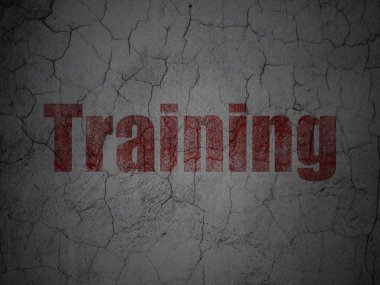 Eğitim kavramı: grunge duvar zemin üzerine eğitim