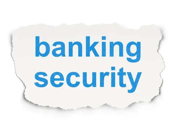 Skydd koncept: banking security på papper bakgrund — Stockfoto